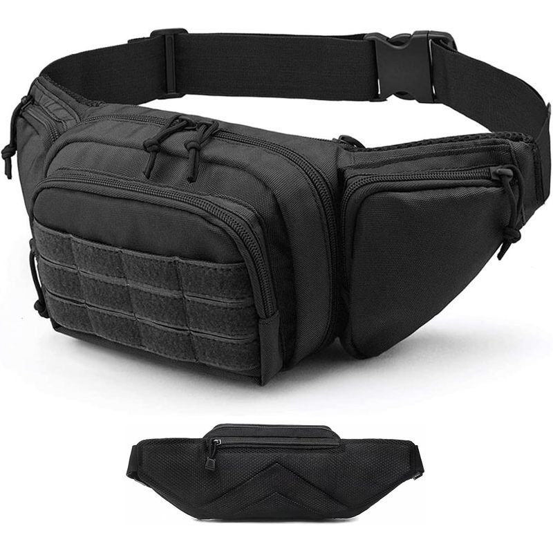 Fishing Belt - 600D 옥스포드 멀티 포켓 허리 가방,